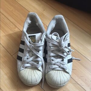 Adidas Originals White and Black Superstar Sneakers
